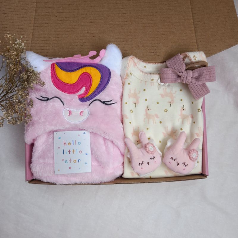 HAMPERS | Baby Hampers / Baby Gift / Newborn Hampers / Hampers Bayi / Kado Bayi / Kado Lahiran-Unicorn 3-6m