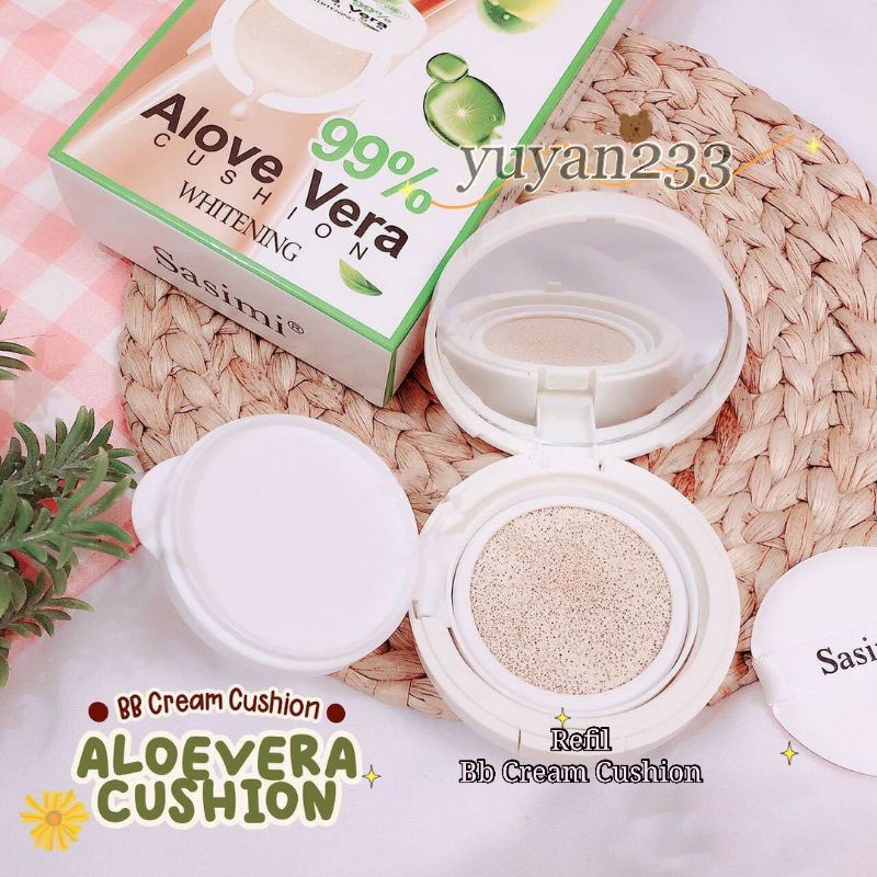 PROMO!!!BB CREAM CUSHION+REFIL ALOEVERA SASIMI S877