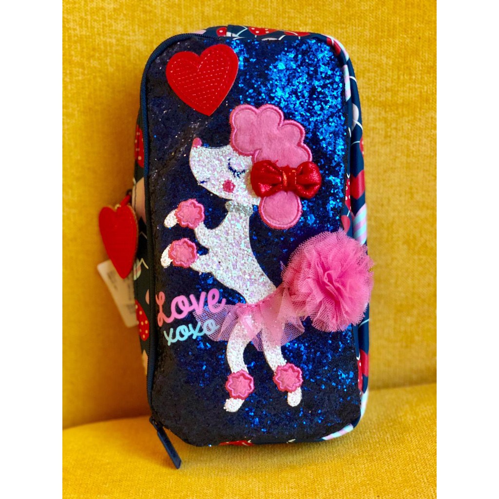 

Smiggle Faves Character Two Pocket Pencil Case Love