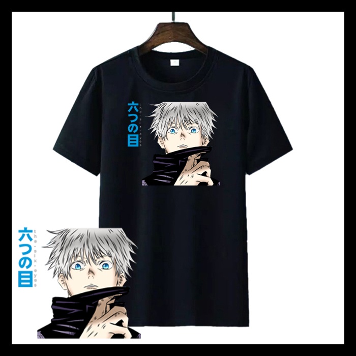 KAOS GOJO SATORU - T-SHIRT ANIME GOJO SATORU - BAJU KAOS ANIME GOJO SATORU - KAOS DISTRO ANIME GOJO 
