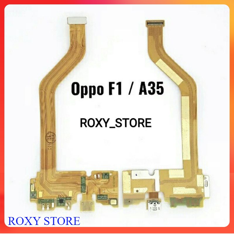 Flexible Flexibel Konektor Connector Charger Cas Oppo F1 F1F A35 Mic