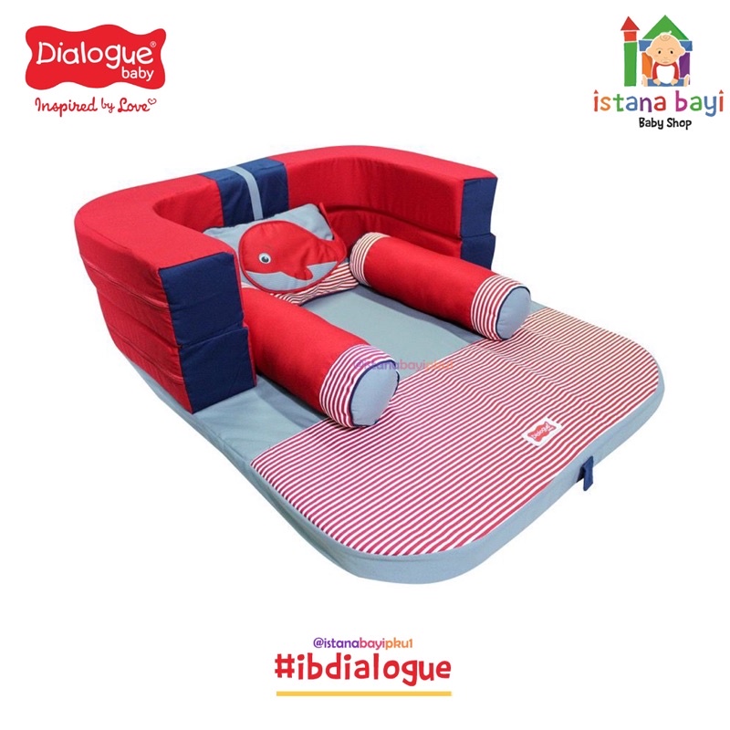 Dialogue Baby Kasur Bayi Sofa Double + Kelambu Tenda Whales Series - DGK9110