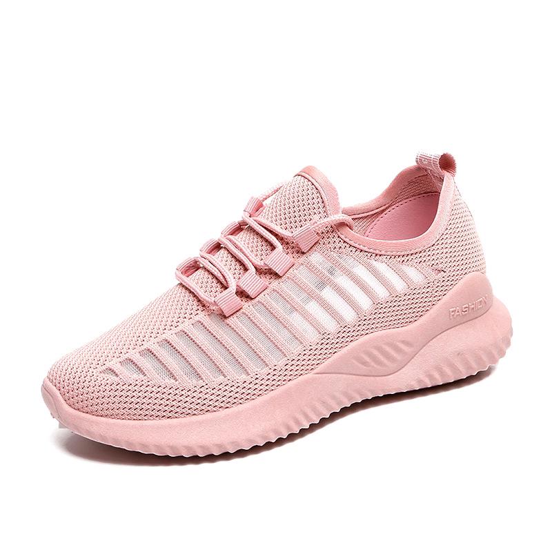  Sepatu  Sneakers  Olahraga  Wanita Breathable Gaya Korea 