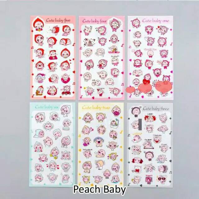 

Stiker DIY Cute 1 Set Isi 6 Lembar