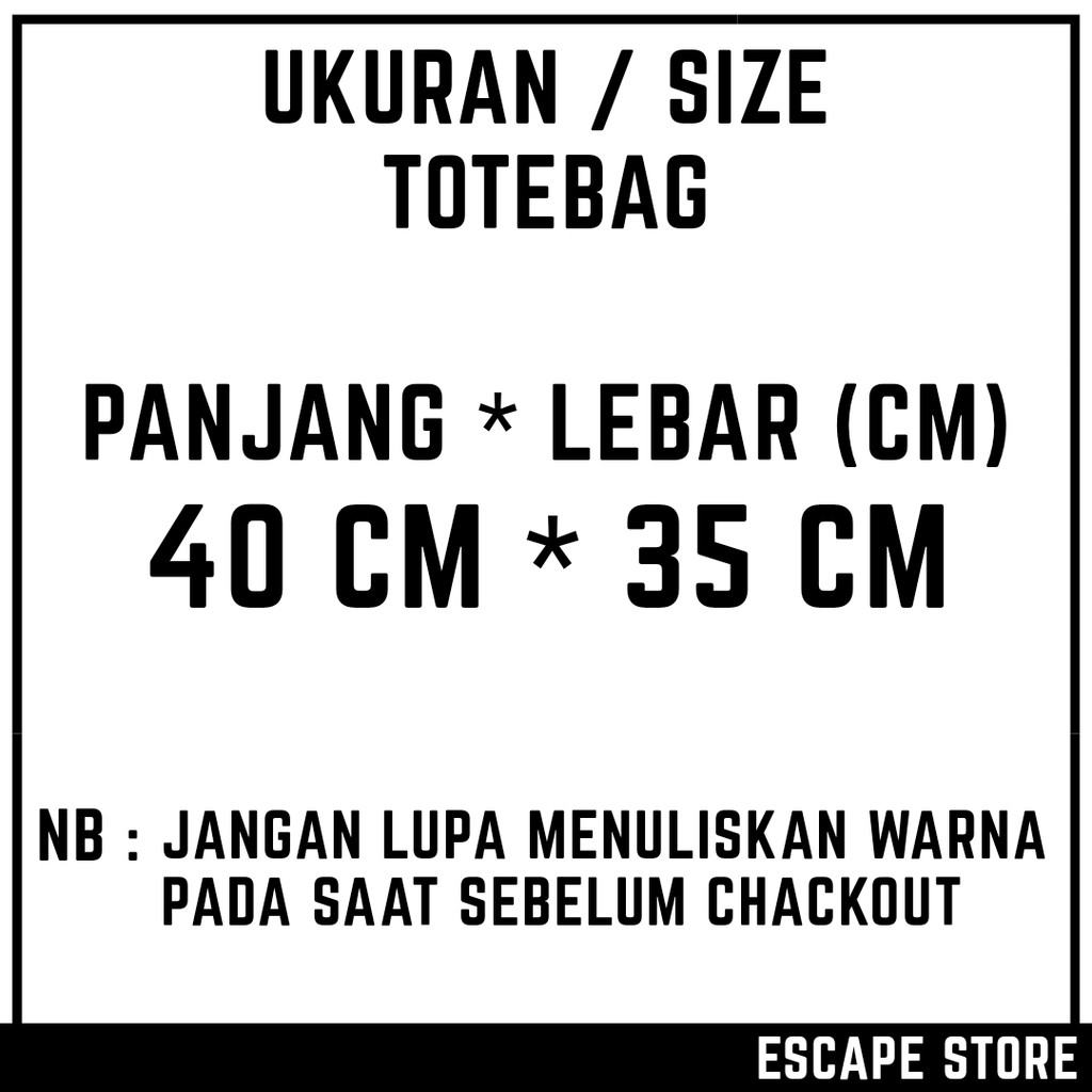 Tote Bag Totebag Polos Kanvas Dengan Resleting