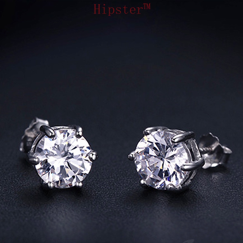 Hot Sale Fashion Unisex Style Simple Moissanite Stud Earrings