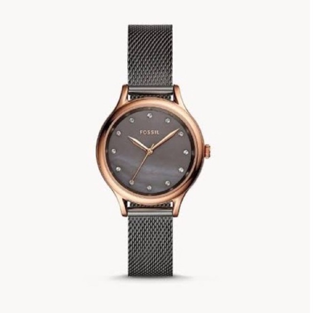 jam tangan Fossil BQ3393 Laney Three-Hand Smoke Stainless Steel Watch