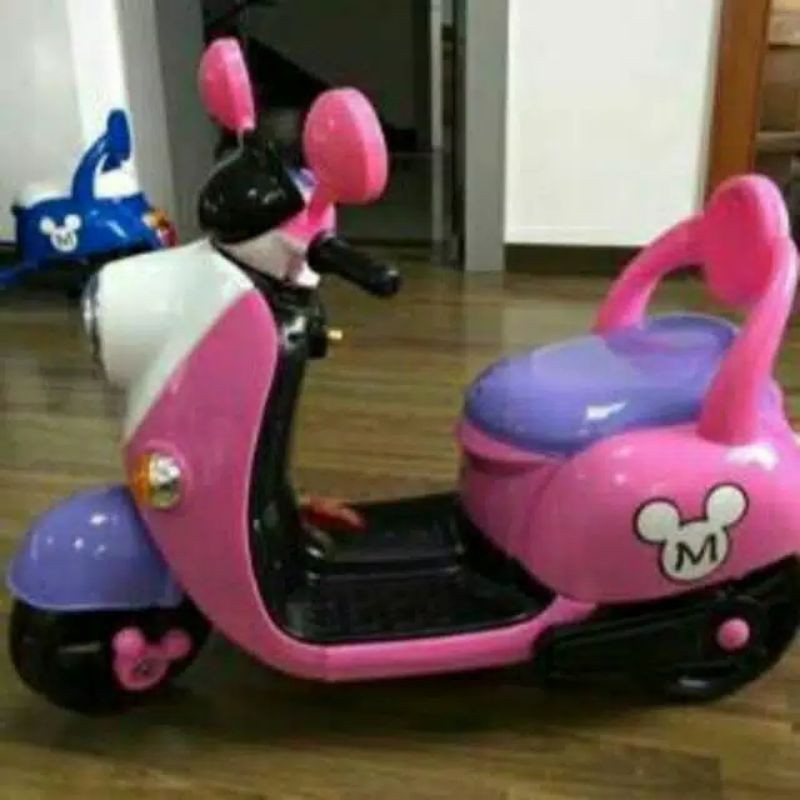 MOTOR AKI  ANAK MICKEY MOUSE BISA PAKAI REMOTE(GOSENT/JNE/INDAH CARGO)