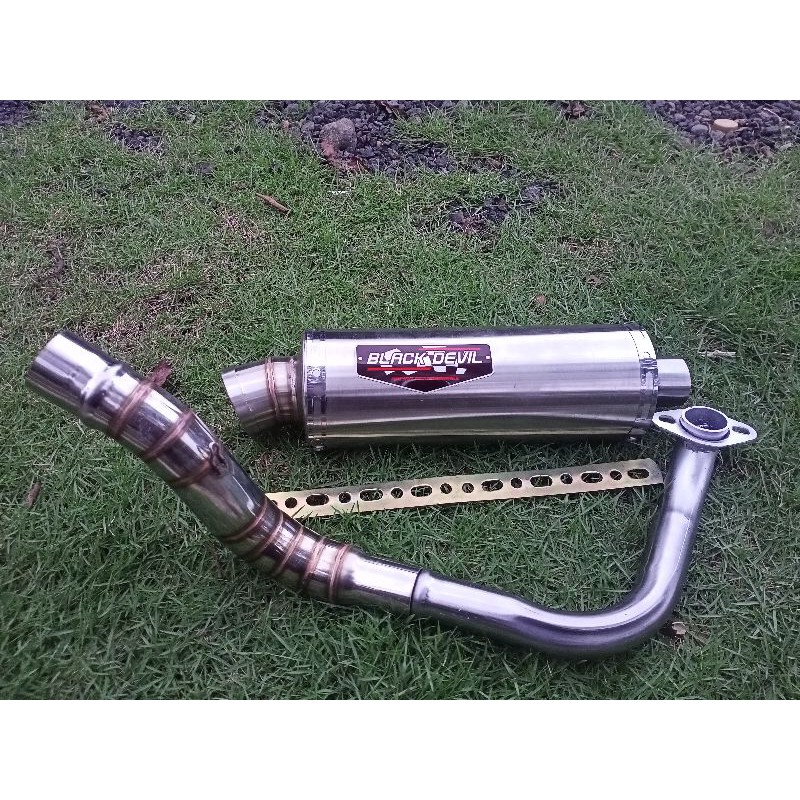 (INLET 38) KNALPOT BLACK DEVIL recing matic Mio Nmax Lexi aerox PCX Vario Beat Scoopy Mio j-1