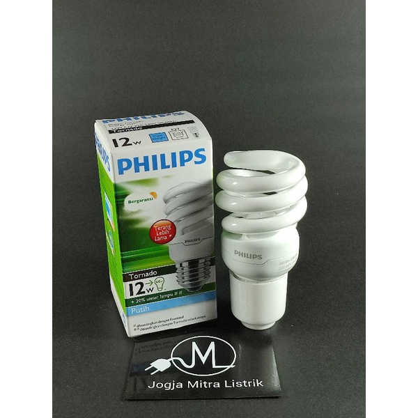 LAMPU PHILIOS TORNADO / LAMPU SPIRAL PHILIPS 12 WATT PUTIH