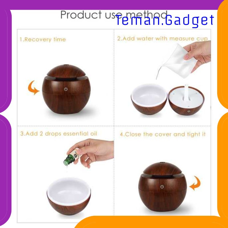 TG-CE027 Taffware Aromatherapy Air Humidifier Desain Kayu - HUMI H41