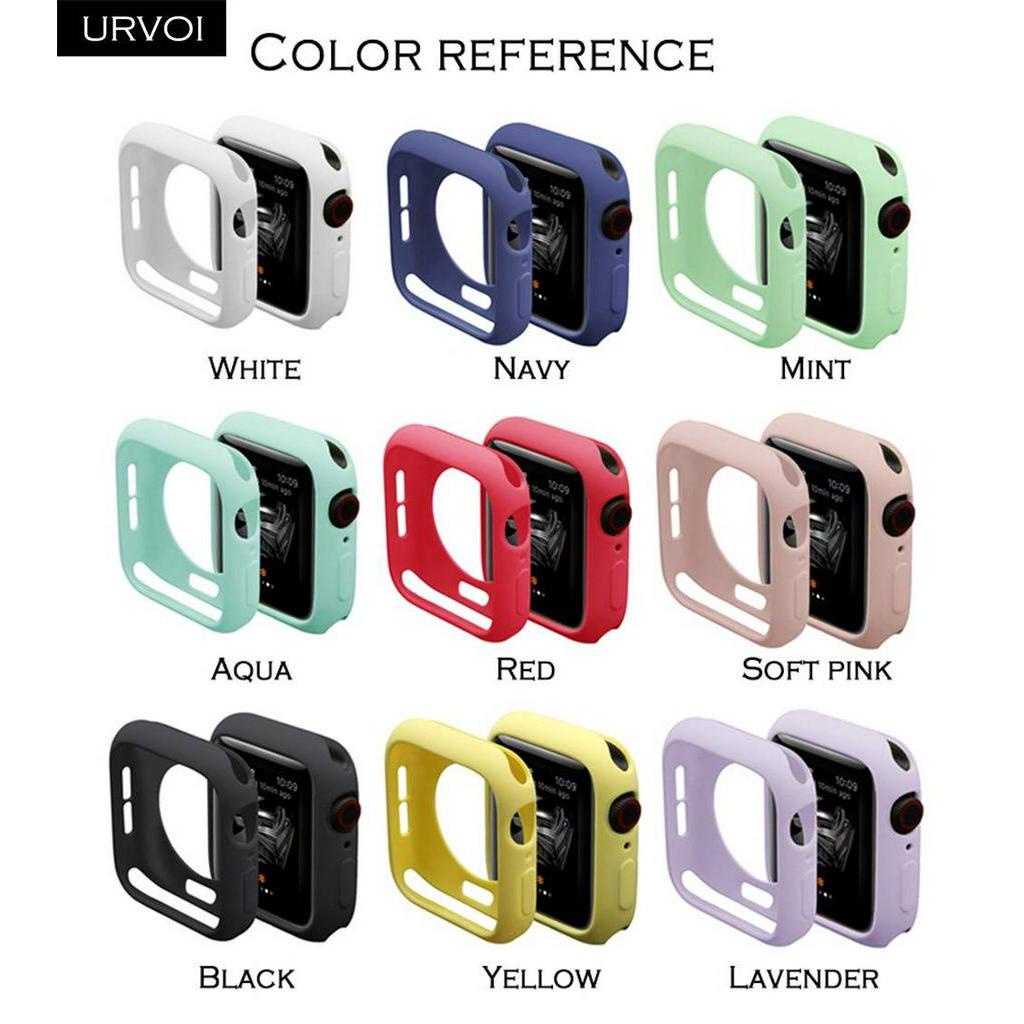 Bumper Case Tpu Slim Fit Ultra Tipis 40mm 44mm Warna Permen Cover Apple Watch Seri 5 4 3 2