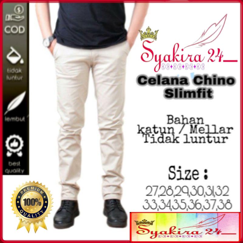 CELANA PANJANG CHINO PRIA PENSIL SLIMFIT SPESIAL PROMO CELANA  PRIA CELANA PANJANG PRIA CELANA CHINO CELANA PENDEK PRIA