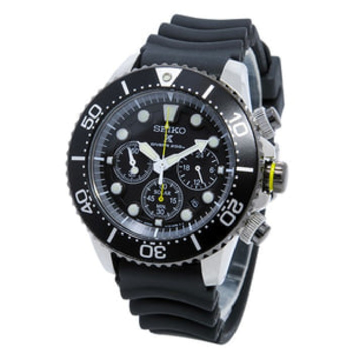 Seiko Solar SSC021P1 SSC021 Chronograph Divers ORIGINAL