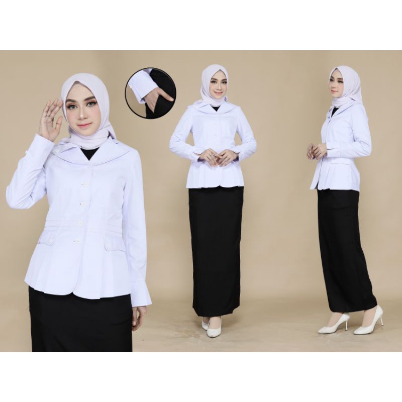 SETELAN PNS LIDAH WARNA KHAKY TUA BAJU DINAS ASN BAJU GURU SERAGAM DINAS GURU PEMDA ASN PEMDA ACEH /PEMDA MUDA JUNGKIS  LIDAH FREE HIJAB