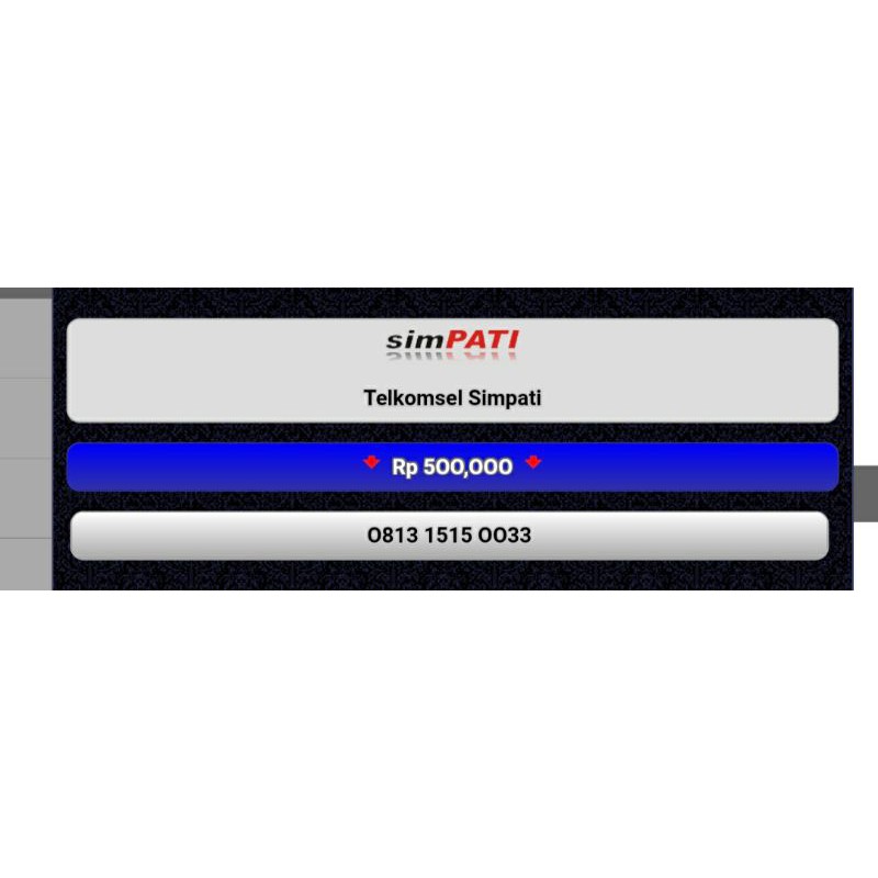 NOMOR CANTIK SIMPATI 0813 1515 0033