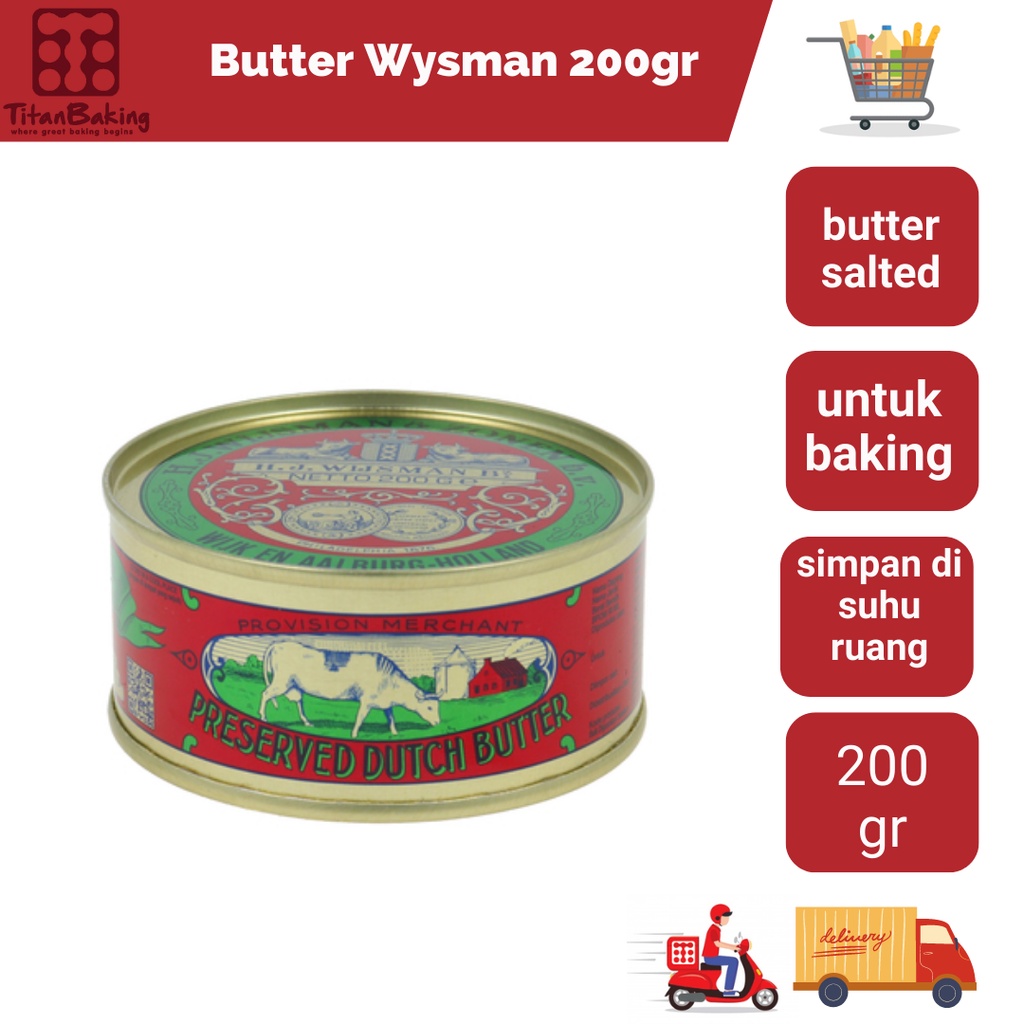 

TERMURAH Butter Merk Wysman BUTTER WYSMAN 200 GR / BUTTER WYSMAN 200 GR / BUTTER WYSMAN MURAH