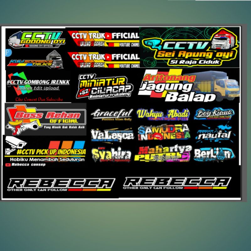 

stiker truk cctv bisa request stiker