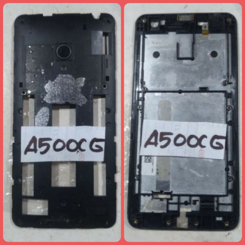 penutup mesin belakang housing dan tatakan Lcd frame Lcd hp asus Zenfone 5 A500CG original