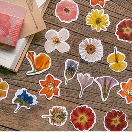 Label Sticker - Flower Deco (45pcs)