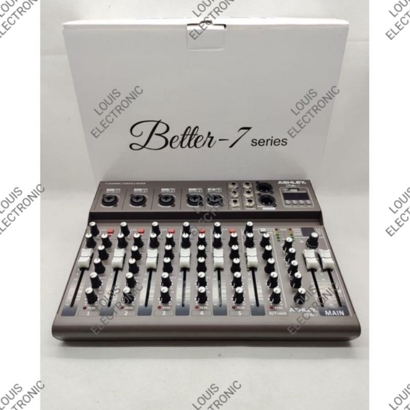 Mixer Audio ASHLEY Better7 Better 7 Channel USB MP3 Bluetooth ORIGINAL