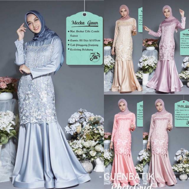 MERMEID GAMIS ORI 3D TILLE MUTIARA BEST QUALITY