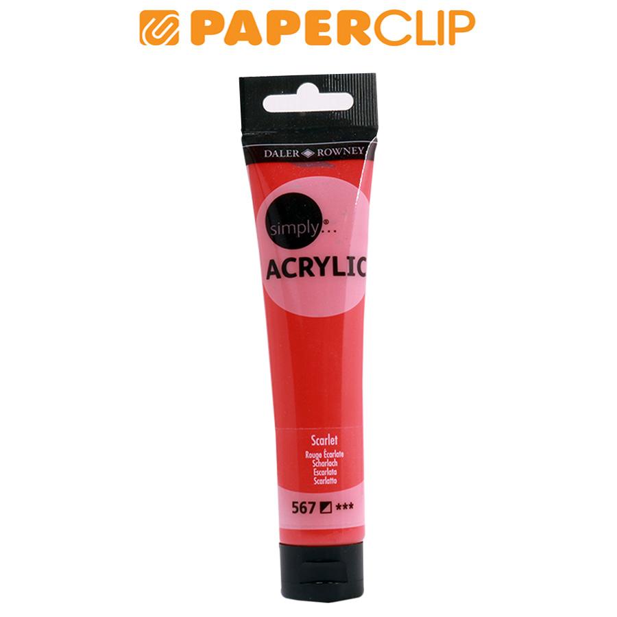 

ACRYLIC COLOR SIMPLY 75ML SL SCARLET