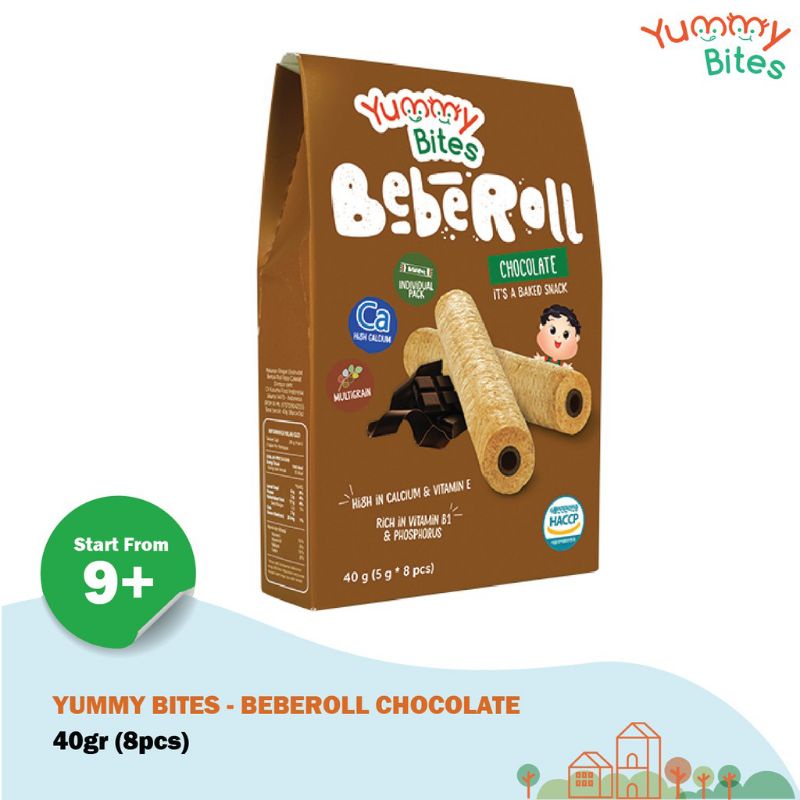 Yummy Bites Beberoll Strawberry/cheese/chocolate 40gr/Snack anak