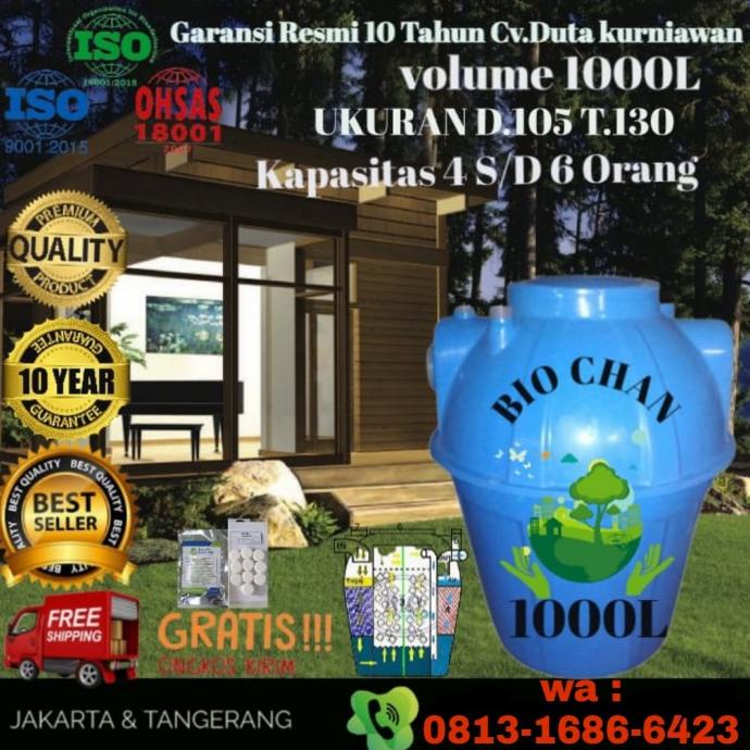 septic tank , septic tank bio , biotech , biofil vol 1000 Liter