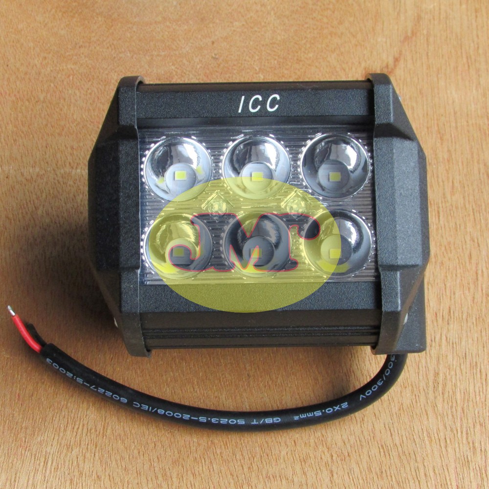 Lampu Tembak Motor dan Mobil Variasi Aksesoris Lampu Tembak Setengah Bulat 6LED / Lampu Sorot LED CR