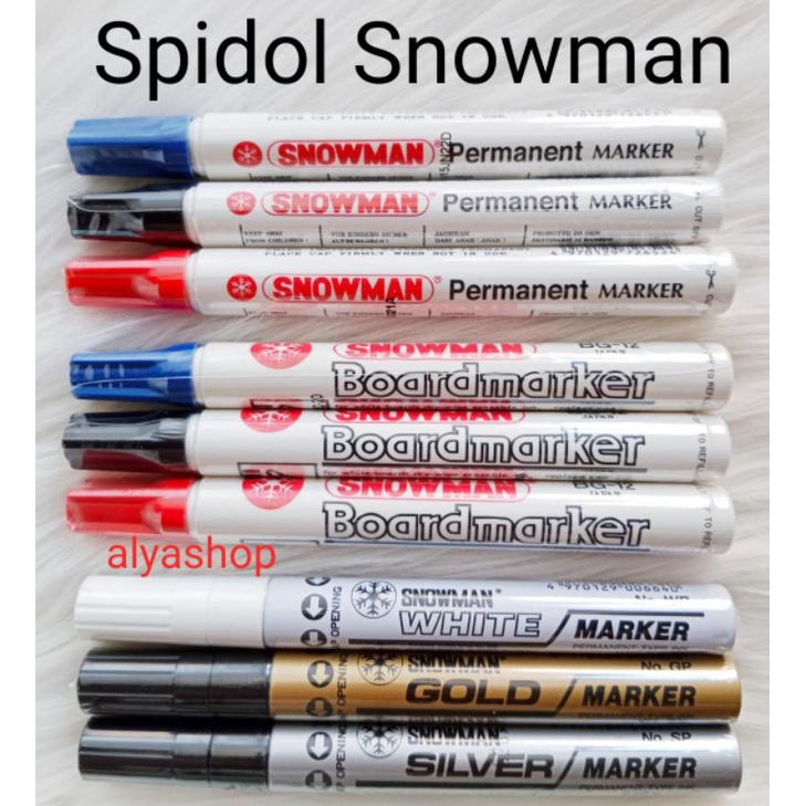 

SPIDOL SNOWMAN PERMANENT G-12 & BOARDMARKER BG-12