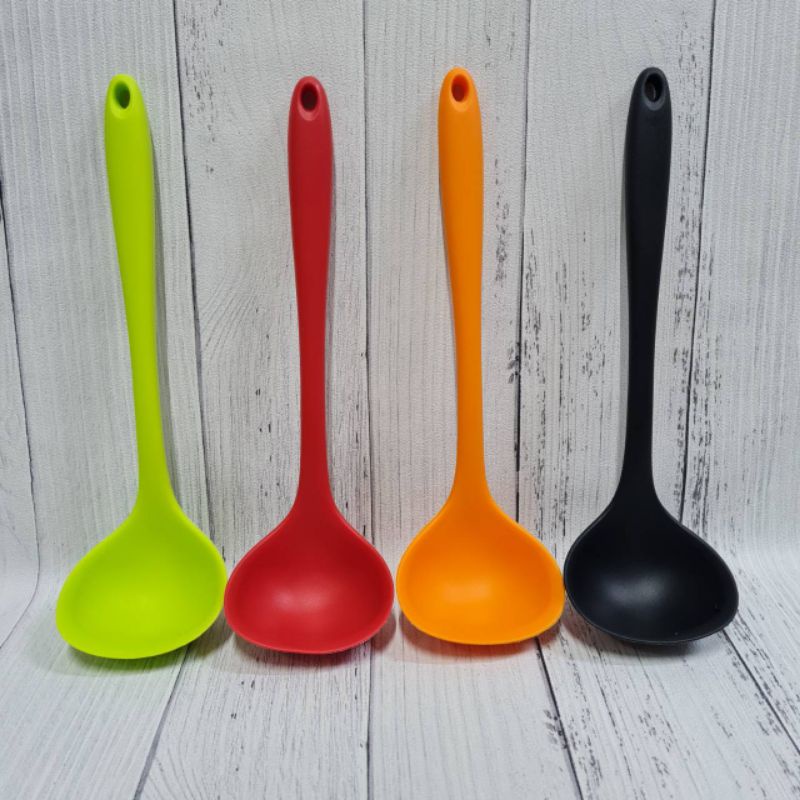 medium silicone cooking ladle  / centong silikon /sendok sayur sop/centong size 29cm