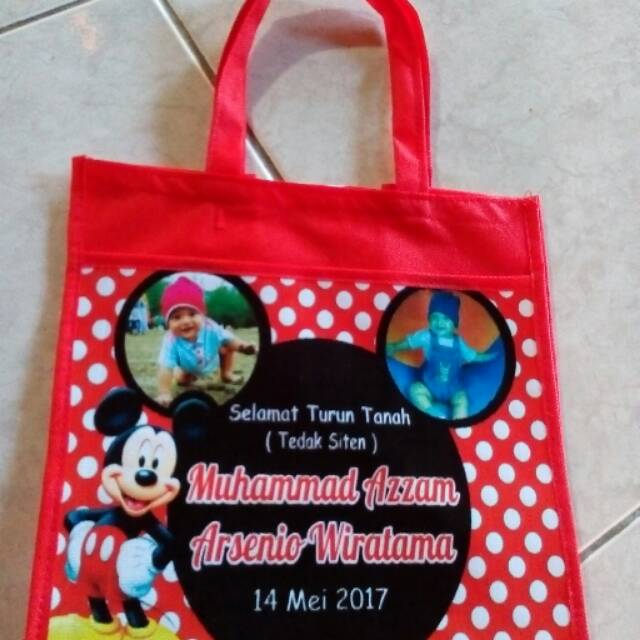 

Tas pitonan kain spunbond karakter