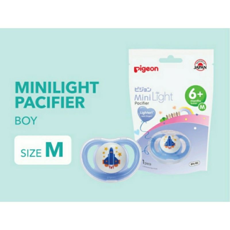 Empeng Silicone Pacifier  PIGEON step 2 / mini light size M (6-12 bln)