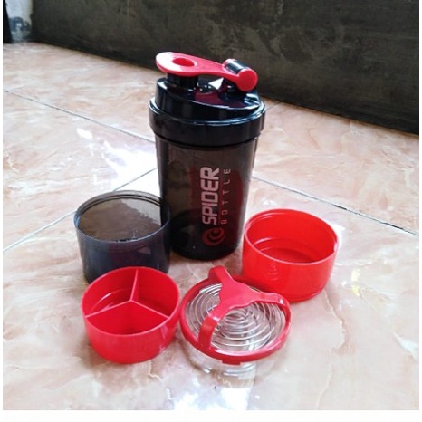 BOTOL MINUM SHAKER SPIDER Air Susu Bubuk Gym Fitnes Fitness 600ML Tumbler Gym Olahraga Smart Shaker SmartShaker [MG04]