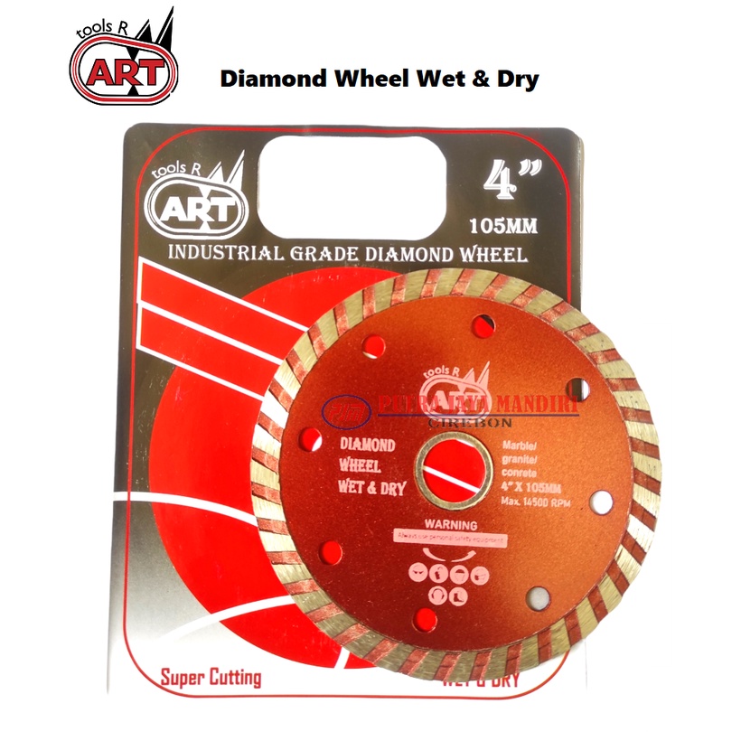 Art Mata Potong Keramik Granit Basah Kering 4&quot; / Diamond Wheel Wet &amp; Dry / Mata Pisau Potong Keramik Granit Marmer Basah Kering