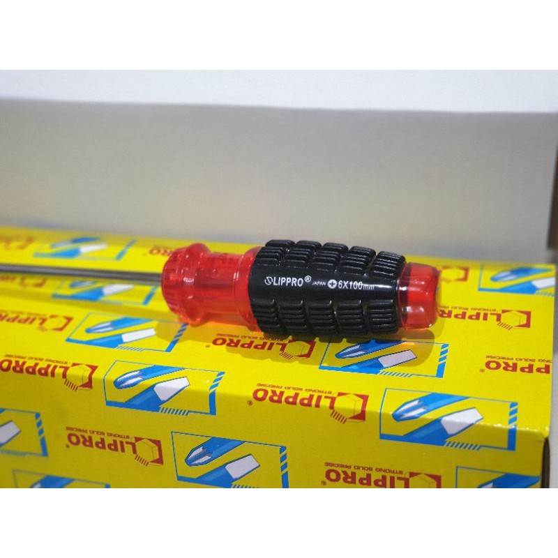 OBENG GAGANG KARET LIPPRO 5&quot; SCREWDRIVER LIPRO 5 INCHI 125 MM