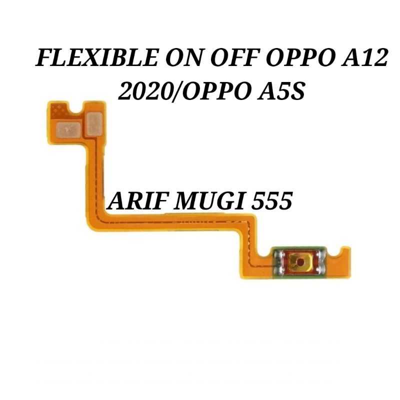 Flexible on off Oppo A12 2020 Original