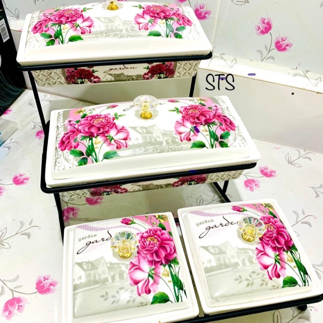 Prasmanan keramik motif fiorenza