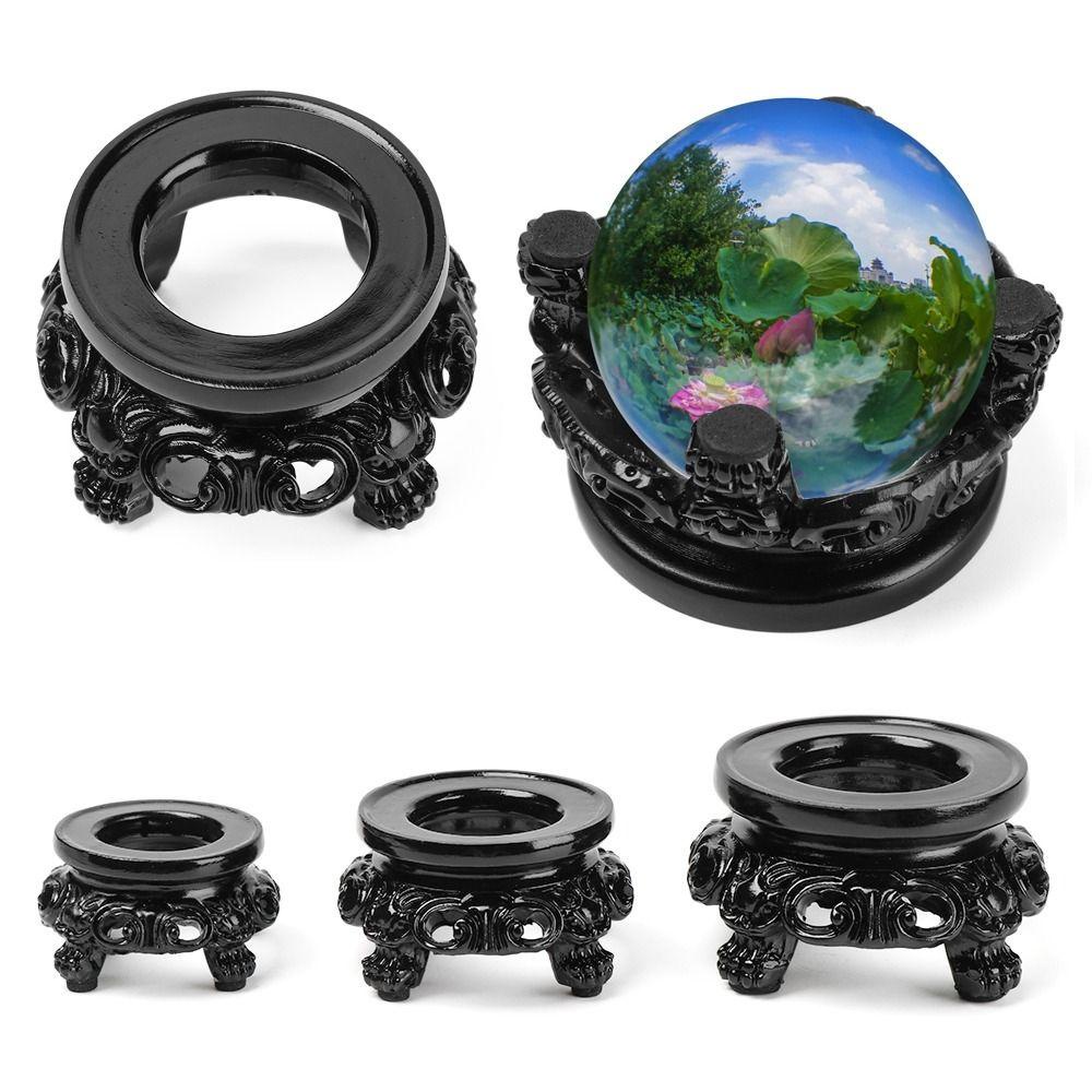 Nickolas1 Alas Bola Resin Klasik Ukir Hollow Dekorasi Rumah Prop Globe Hias Holder