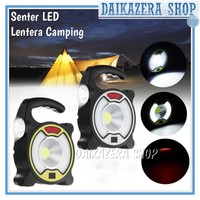 Senter LED Lantera Camping COB Solar Panel