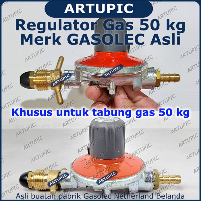 Regulator Gas Merek GASOLEC 50 kg Asli Sparepart Pemanas Kandang Ayam Gasolec 50kg