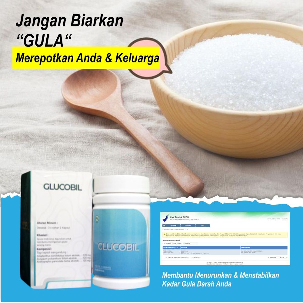 

GLUCOBIL HERBAL PREMIUM - OBAT HERBAL GULA DAN OBAT DIABETES