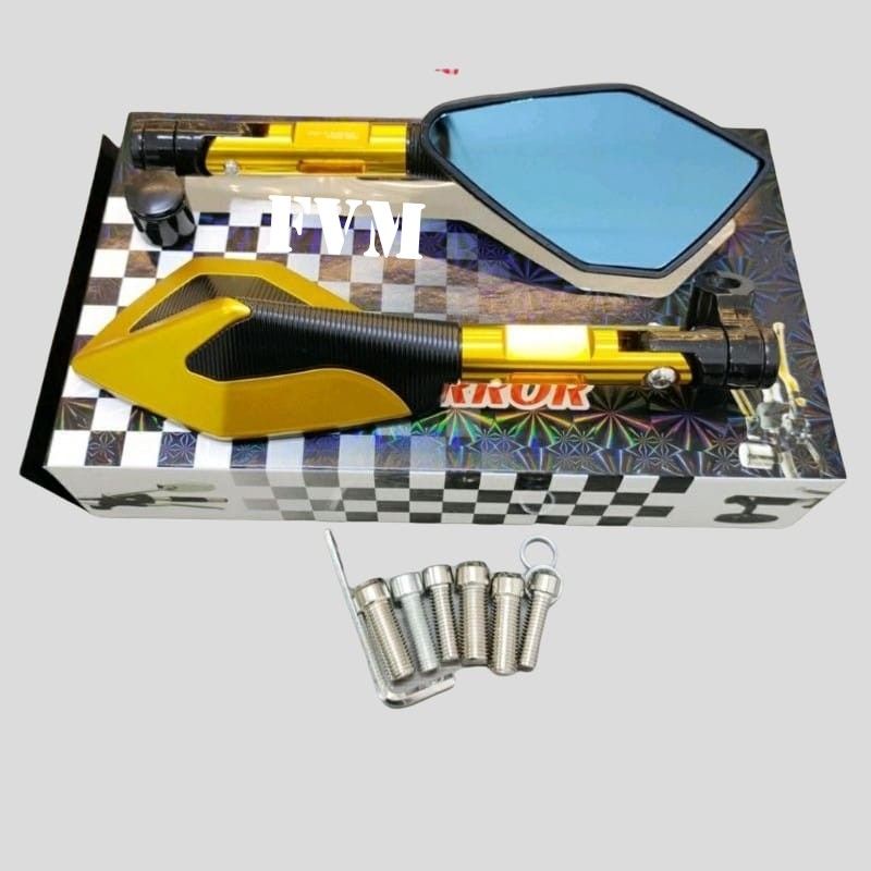 spion tomok v2 2tone full cnc model kapak twotone nmax, pcx, lexi,aerox,adv,cb1 50R