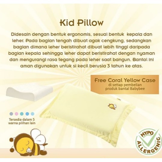 Babybee Kid Pillow Bantal Balita - 112002