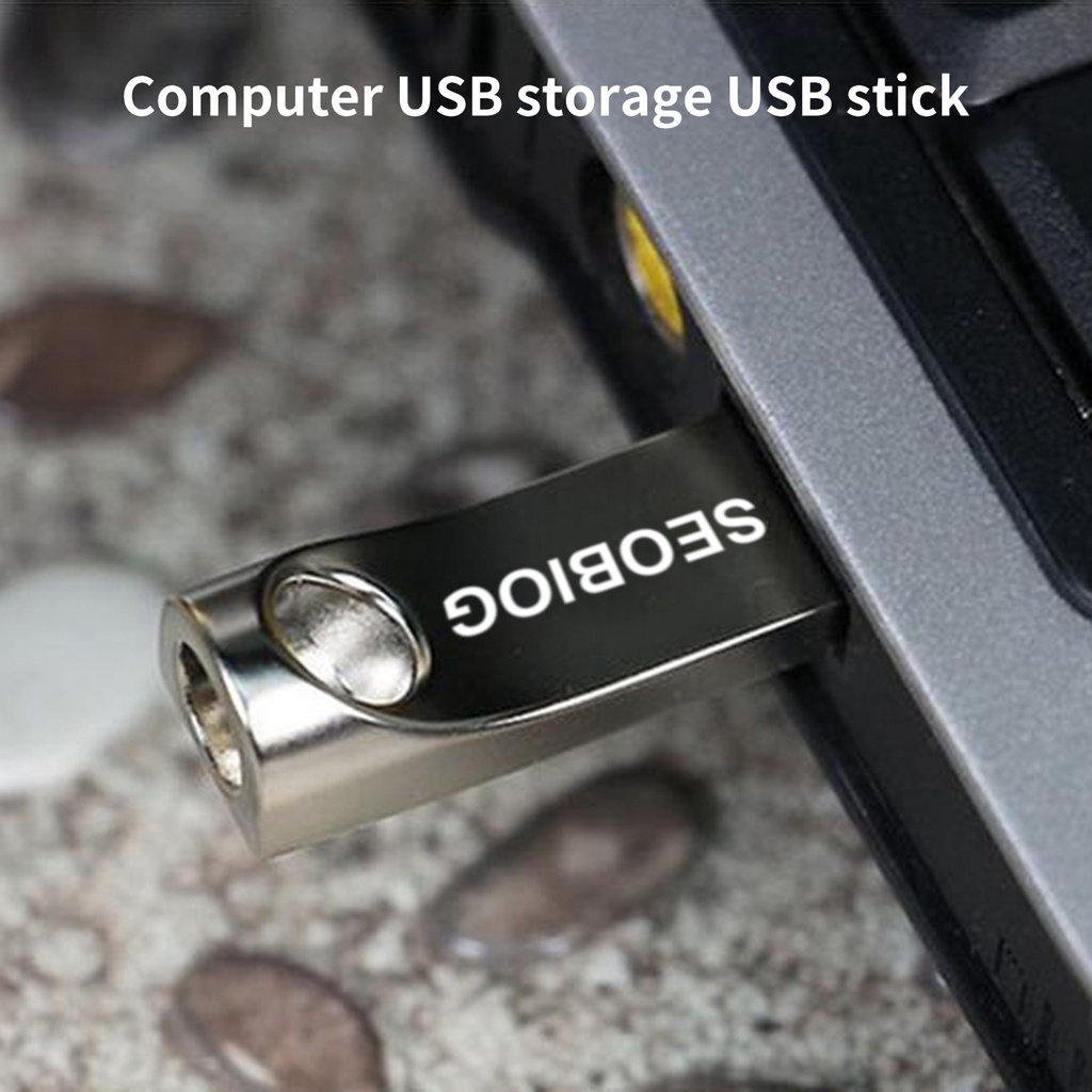 (Huluboy) Seobiog Flashdisk USB 3.0 Bahan Logam Tahan Air