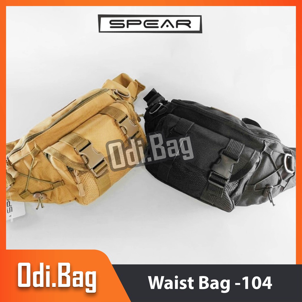 Tas Pinggang Pria Waistbag Polyster Anti Air Tas Waist Bag WB Import Original WB-104