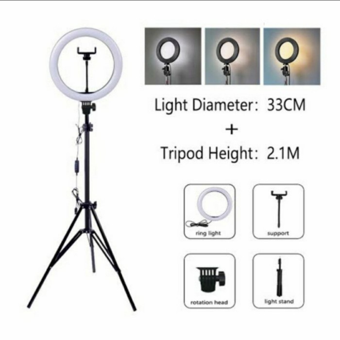 Ring Light LED 33CM - Lampu 33 cm Lampu Ringlight Make Up