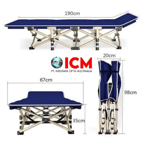 Folding Bed Portable / Ranjang Lipat / Kasur Lipat Velbed 2 layer