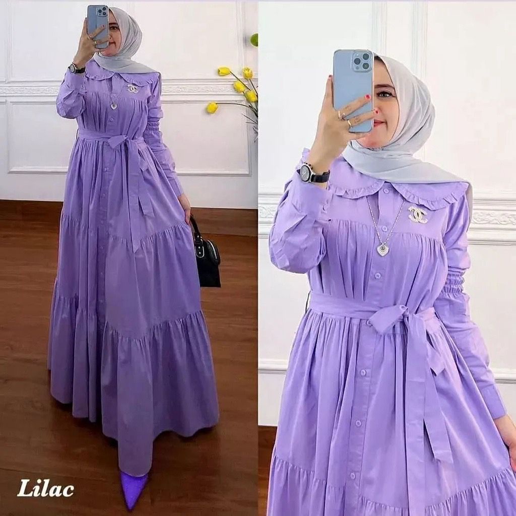 Kiranti Maxy JUMBO / Long Dress Polos Terbaru 2022 / Gamis Matt Katun Rayon Termurah Kekinian ARKA HIJAB STYLE